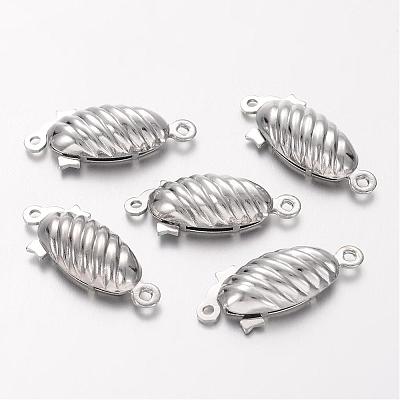 Brass Fishhook Clasps KK-F0186-P-NF-1