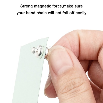 Brass Magnetic Clasps with Loops X-KK-H361-S-1