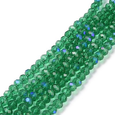 Electroplate Glass Beads Strands EGLA-A034-T3mm-L12-1