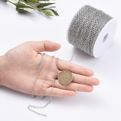 Brass Cable Chains CHC024Y-NFK-1