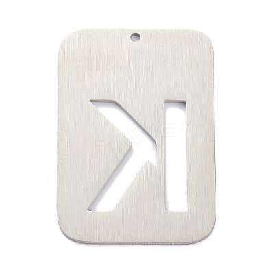 Non-Tarnish 304 Stainless Steel Pendants STAS-K216-49K-P-1