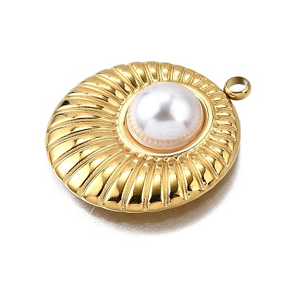 Plastic Pearl Pendants STAS-Q360-03J-G-1