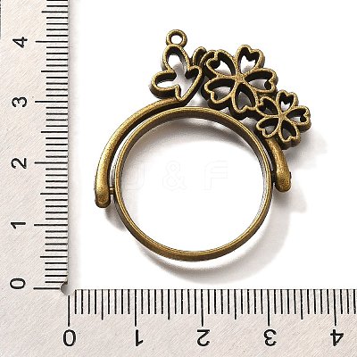Alloy Open Back Bezel Pendants PALLOY-I223-05AB-1