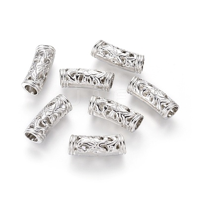 Alloy Tube Beads PALLOY-F133-17P-1