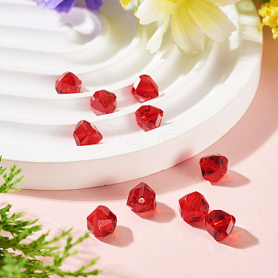 10Pcs Glass Imitation Austrian Crystal Beads GLAA-TADJ0001-11I-1