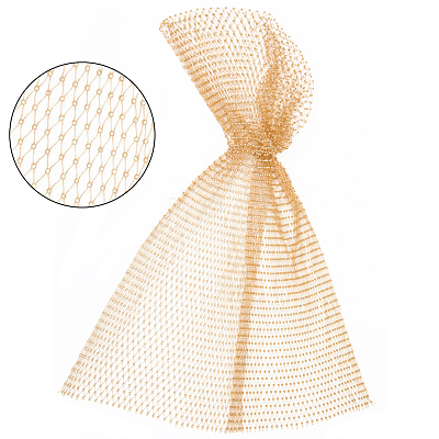 2Pcs 2 Colors Polyester Rhinestone Mesh Headpiece Cap for Women AJEW-CY0001-63-1