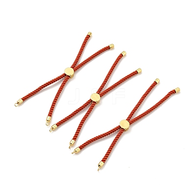 Half Finished Twisted Milan Rope Slider Bracelets FIND-G032-01G-23-1