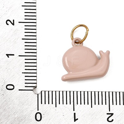 Printed 304 Stainless Steel Charms SA-CBA59B8-02G-G-1