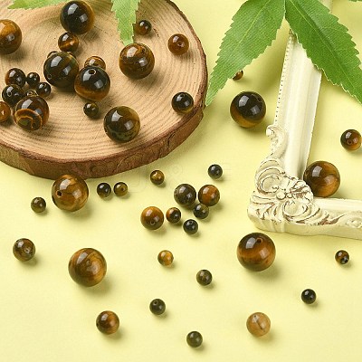Natural Tiger Eye Beads Strands G-YW0001-56B-1