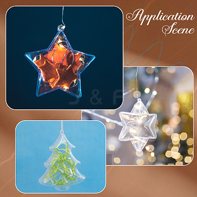 6Pcs 3 Styles Blank Plastic Big Pendants KY-GF0001-65A-1