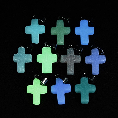 Synthetic Noctilucent Stone/Luminous Stone Pendants G-Z054-03A-1