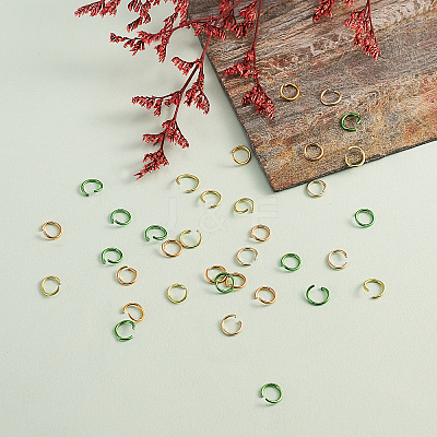 600pcs 6 Colors Aluminum Jump Rings ALUM-CJ0001-14-1