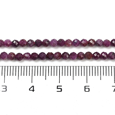 Natural Ruby Beads Strands G-C181-B06-02-1