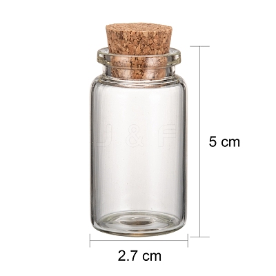 Glass Jar Glass Bottles AJEW-H004-4-1