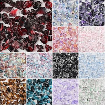 150Pcs Gradient Color Transparent Glass Beads GLAA-YW0004-91A-1