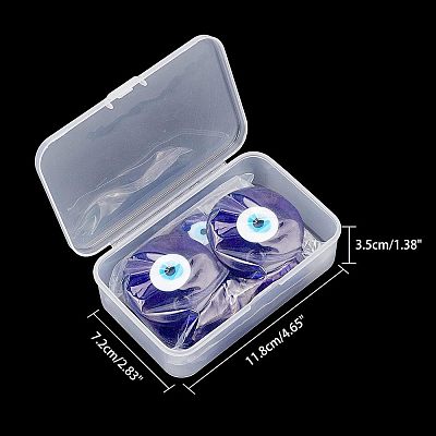 Handmade Evil Eye Lampwork Pendants LAMP-NB0001-15-1