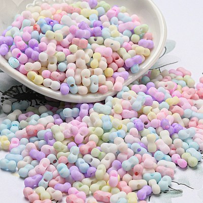 Macaron Color Opaque Frosted Glass Seed Beads SEED-K009-12B-01-1