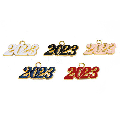 Alloy Enamel Pendants PALLOY-N160-85-G-1
