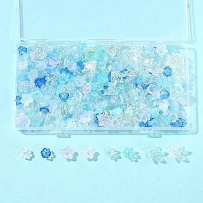 Mixed Styles Acrylic Bead Caps OACR-FS0002-50B-1