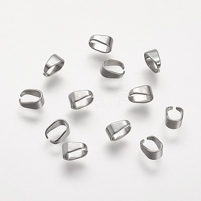 Tarnish Resistant 304 Stainless Steel Snap on Bails STAS-P104-03P-1