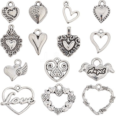 84PCS 14Style Tibetan Style Alloy Pendants TIBE-SC0009-24-1