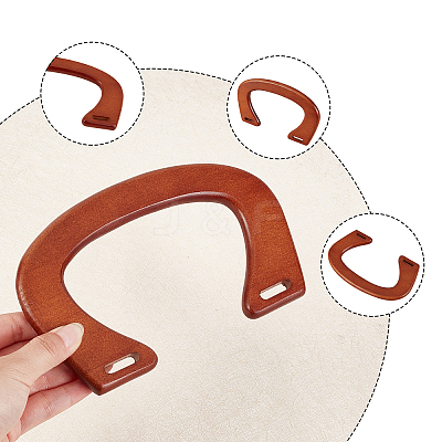 4Pcs 2 Colors Oakwood Bag Handles FIND-WR0001-56A-1