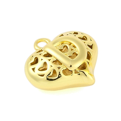 Hollow Brass Pendants for Valentine's Day KK-M289-03D-G-1