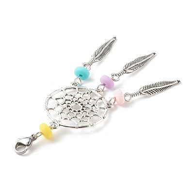 Tibetan Style Alloy Big Pendants HJEW-JM00497-01-1