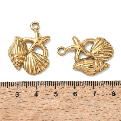 304 Stainless Steel Pendants STAS-P422-01A-G-1