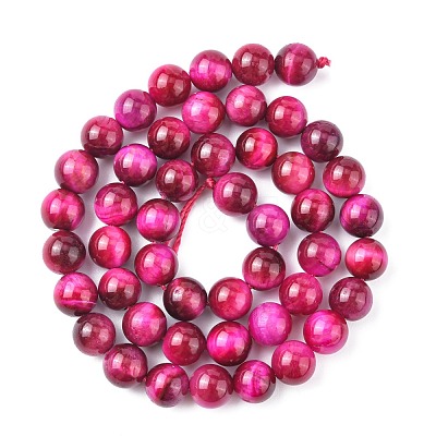 Natural Rose Tiger Eye Beads Strands X-G-G099-8mm-3-1