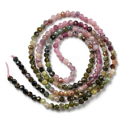 Natural Multicolor Tourmaline Beads Strands G-G0005-C04-1