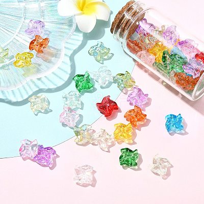 100Pcs 11 Colors Handmade Lampwork & Beads LAMP-CJ0002-89-1