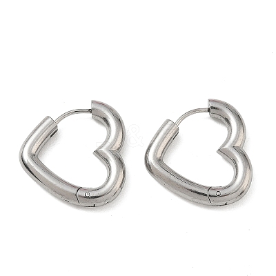 304 Stainless Steel Hoop Earrings SA-CBA46AF-26P-03-1