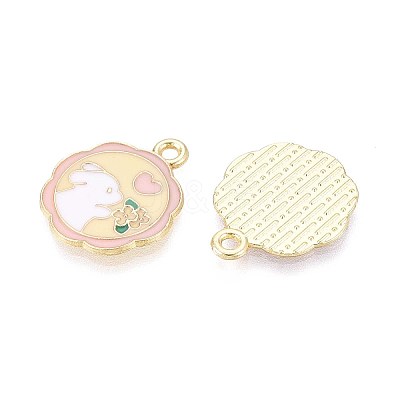 Alloy Enamel Pendants ENAM-T022-62B-1