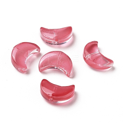 Transparent Spray Painted Glass Beads GLAA-I050-04-1