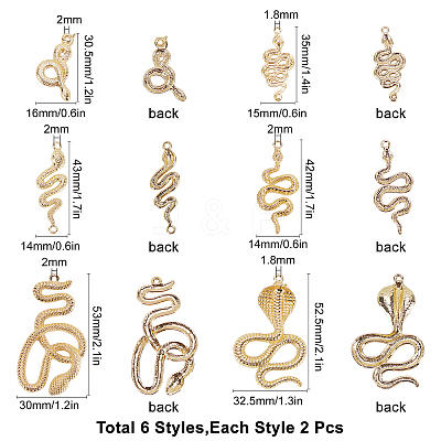 Rack Plating Alloy Pendants PALLOY-SC0002-88LG-RS-1