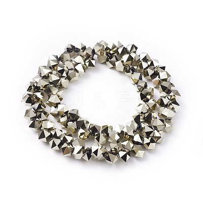 Electroplate Glass Beads Strands EGLA-F145-FP01-1