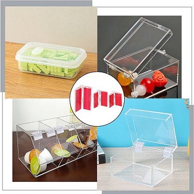 12Pcs 3 Styles Acrylic Self Adhesive Hinge FIND-GF0005-56-1