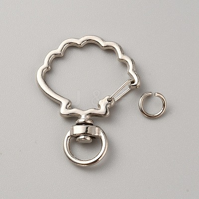 Alloy Swivel Clasps PALLOY-WH0104-16D-P-1
