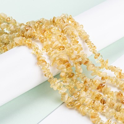 Natural Citrine Beads Strands G-F703-04-1