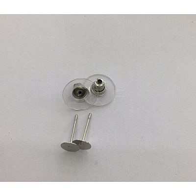 Non-Tarnish 304 Stainless Steel Stud Earring Findings STAS-I069-42-1