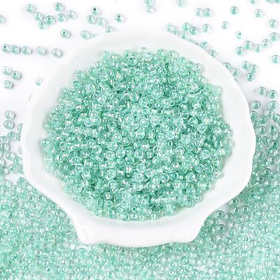 6/0 Transparent Inside Colours Glass Seed Round Beads X1-SEED-N006-004C-1