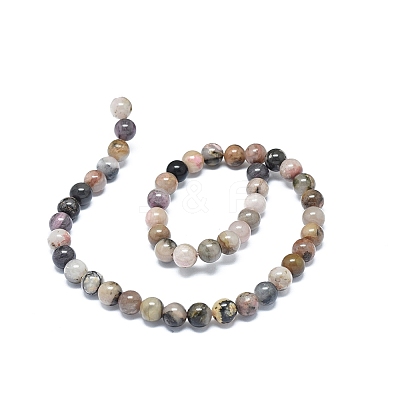 Natural Rhodonite Beads Strands G-G828-02-10mm-1