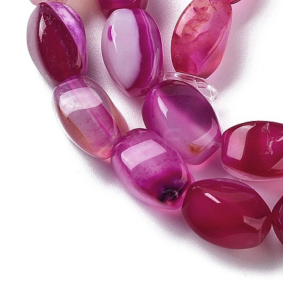 Natural Banded Agate Beads Strands G-G172-01K-1