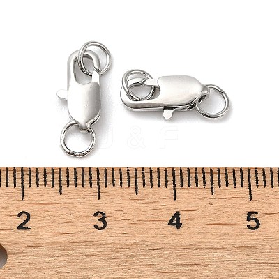 Brass Lobster Claw Clasps X-KK-P249-05B-P-1