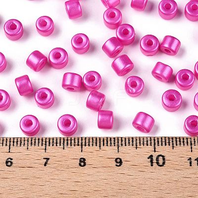 Baking Paint Pearlized Glass Seed Beads SEED-T008-03N-1