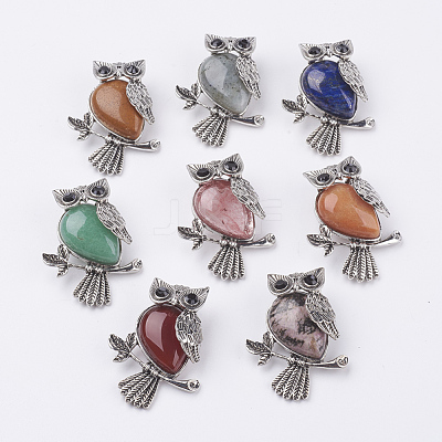 Natural & Synthetic Mixed Stone Pendants G-E442-01-1