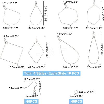 DIY Beaded Hoop Earring Making Kits DIY-UN0002-43P-1