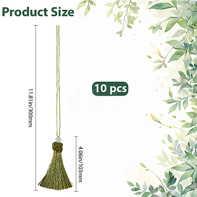 Polyester Tassel Pendants FIND-WH20031-12B-1