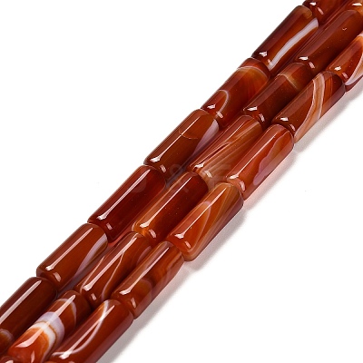 Dyed Natural Agate Beads Strands G-G203-01D-1